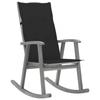 Day and Night - Day and Night Rocking Chair with Cushions Solid Gray Acacia Wood
