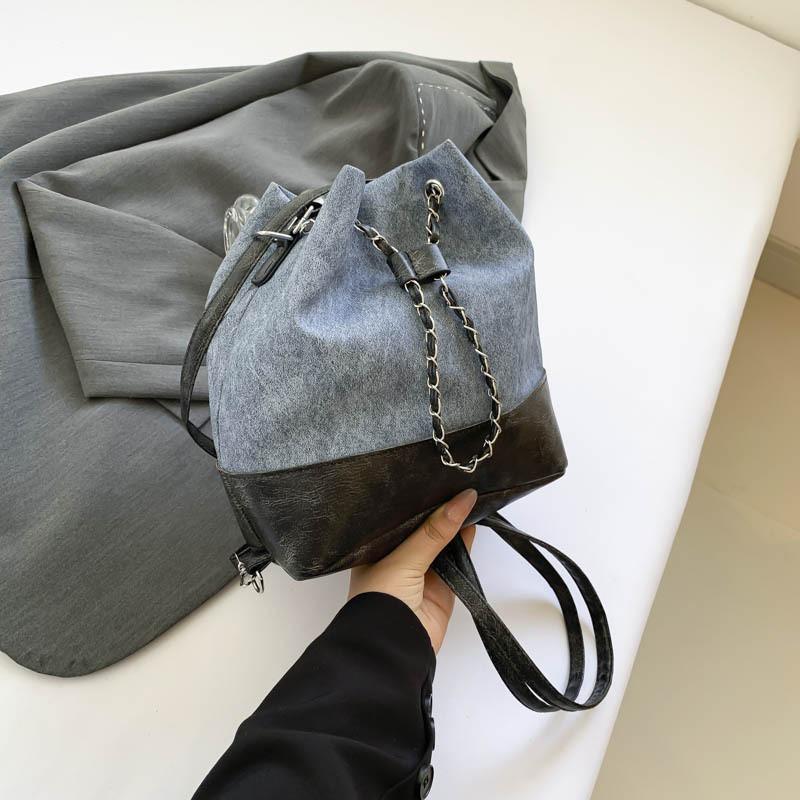 Stylish Vintage Bucket Bag For Women Trendy Street Fashion Crossbody And Handbag