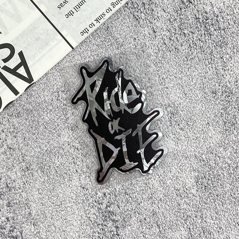 1 Stück Ride or Die Motorrad Aufkleber Wasserdicht DIY Motorrad Tankdeckel Helm Rennrad Oberrohr Rahmen Lenker Vinyl Aufkleber