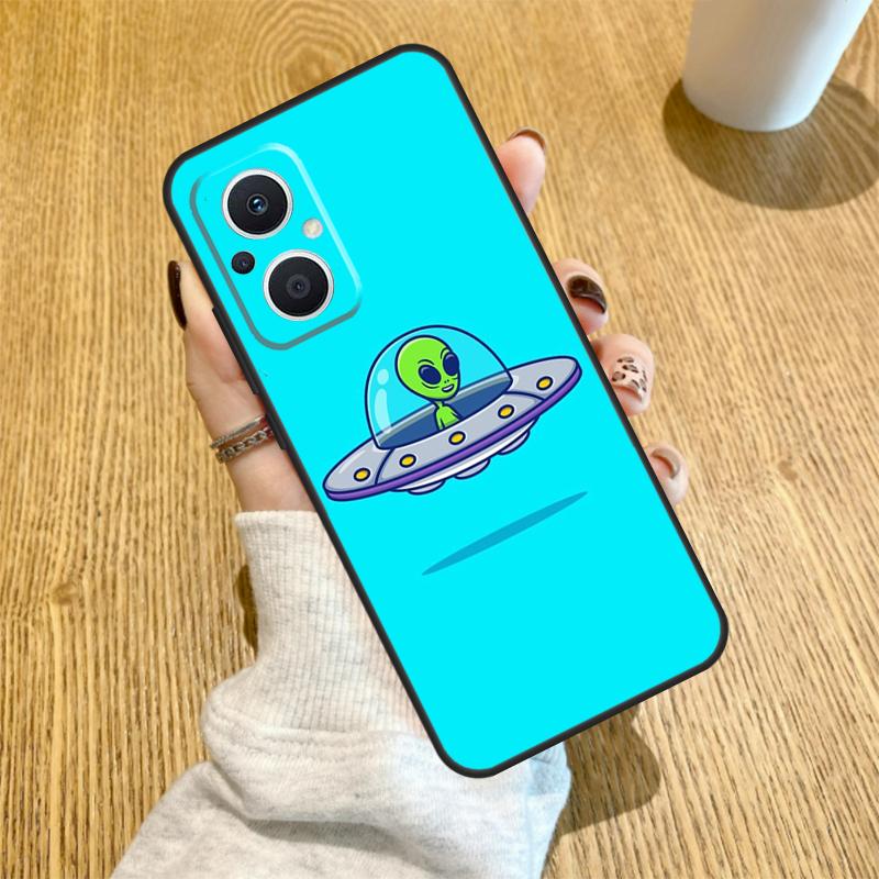 Aesthetic Alien Funda For OPPO Reno 13 F 14F 12F 11F 8T 7 8 Lite 10 11 12 14 OPPO Find X5 X6 X8 X9 Pro Case