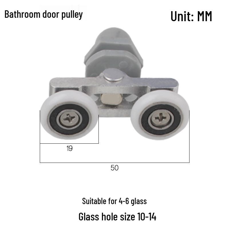 Rotella Vintage per Porta Scorrevoli Doccia - Accessorio Puleggia Bagno per Porte Curve