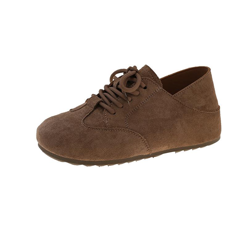 Retro Damen Sommer neue vielseitige lässige flache weichsohlige bequeme Doudou Einzel-Schuhe