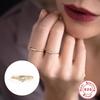 CANNER 925 Silver Original Rings Colorful Crystal Wedding Ring For Women Lovers' Minimalist Engagement Bague Femme Fine Jewerly