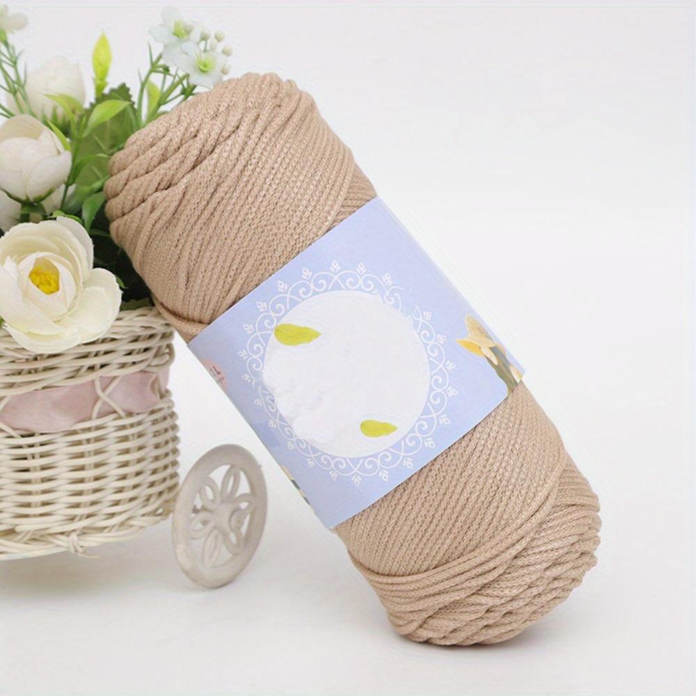 1pc Premium Ice Cotton Linen Blend Yarn Lightweight & Breathable for Crochet Hats Shoes Bags Assorted Colors Bulky Yarn