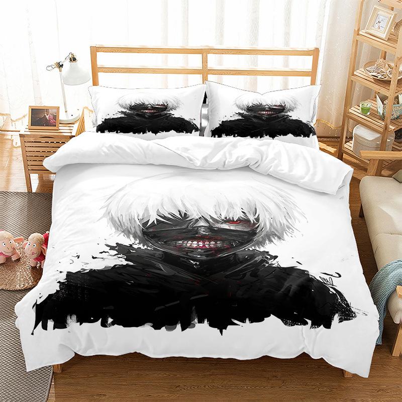 Bedding Fire Forbearance Cartoon Digital Printing Living Bedding Four-Piece Set