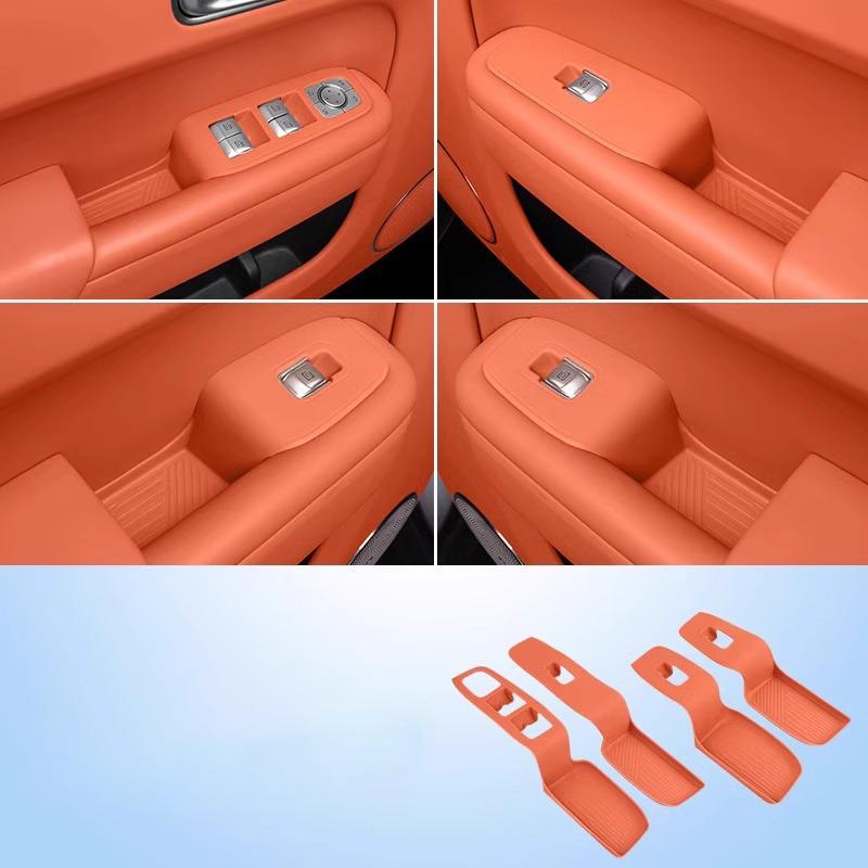 For Li Lixiang L6 L7 L8 L9 2026 Restyling Car Styling Door Storage Box Handle Pad Silicone Door Slot Pad Interior Accessories