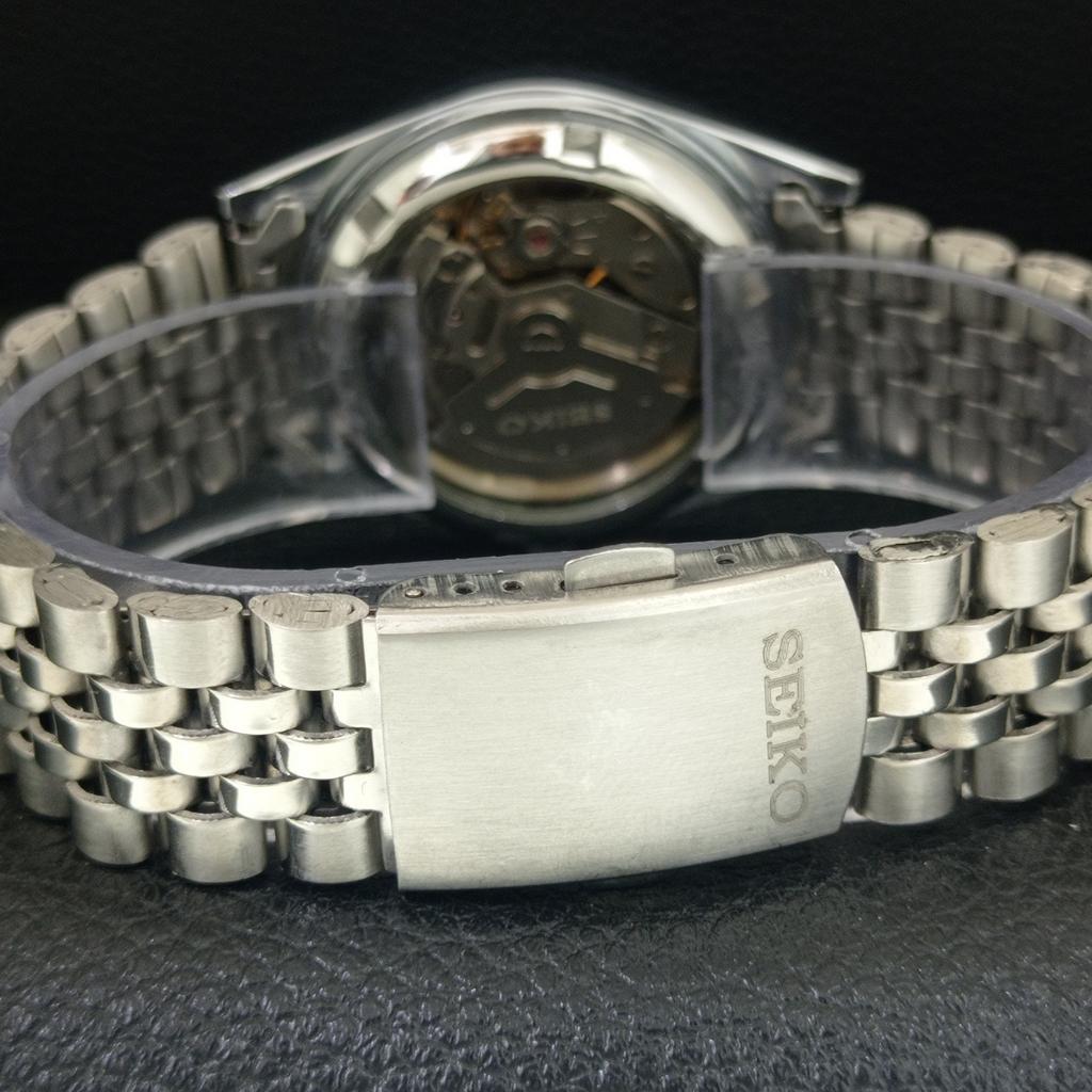 JAPAN VINTAGE REFURBISHED SEIKO 5 AUTOMATIC 6309A MENS WHITE WATCH A442496-1