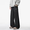 Spring and Autumn Men's New All-match Pleated Wide Leg High Street Vintage Casual Embroidered Sweatpants