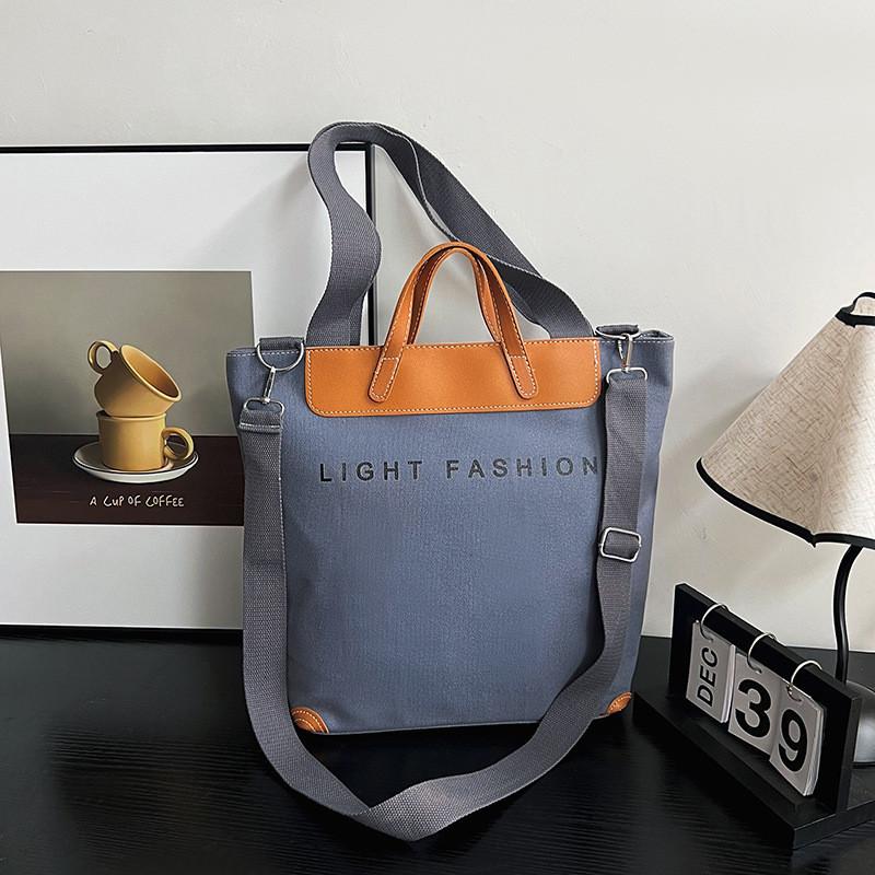 Fashionable Canvas Tote Bag For Women Trendy Large Capacity Shoulder Bag