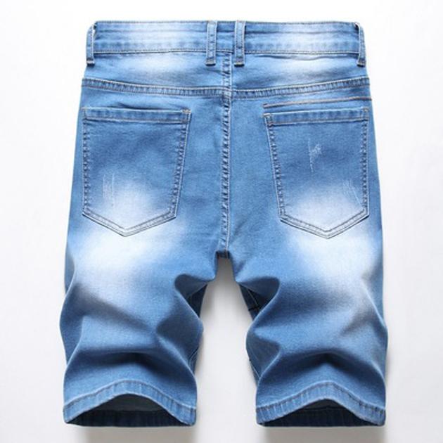 Pantalones de mezclilla para hombre estirar parche personalidad pantalones  cortos transpirables para hombre calle más talla 28-42 comprar a buen  precio — entrega gratuita, reseñas reales con fotos — Joom