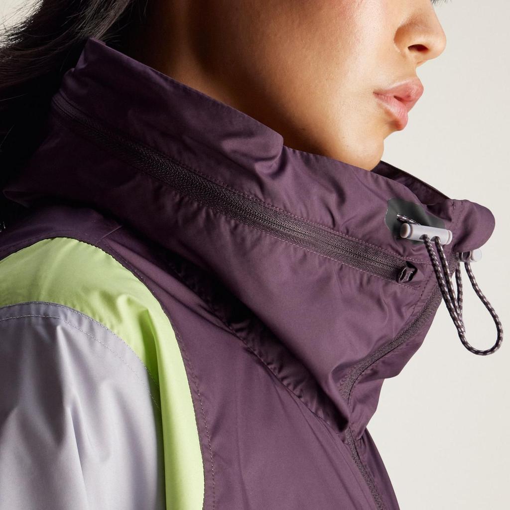adidas Stella McCartney FW24 Serie Intrecciata Color Block Sportiva Vestibilità Larga con Cappuccio e Zip Manica Lunga Giacca Giacca da Donna Marrone IX1629