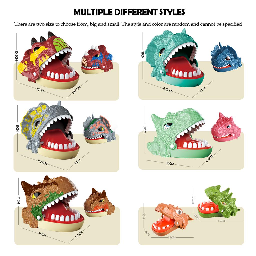 Jucării dinți de dinozaur, Jocuri de dentist cu deget mușcat, Masă cu niveluri aleatorii, Model de simulare, Dinozaur triunghiular, Dinozaur cu coroană dublă