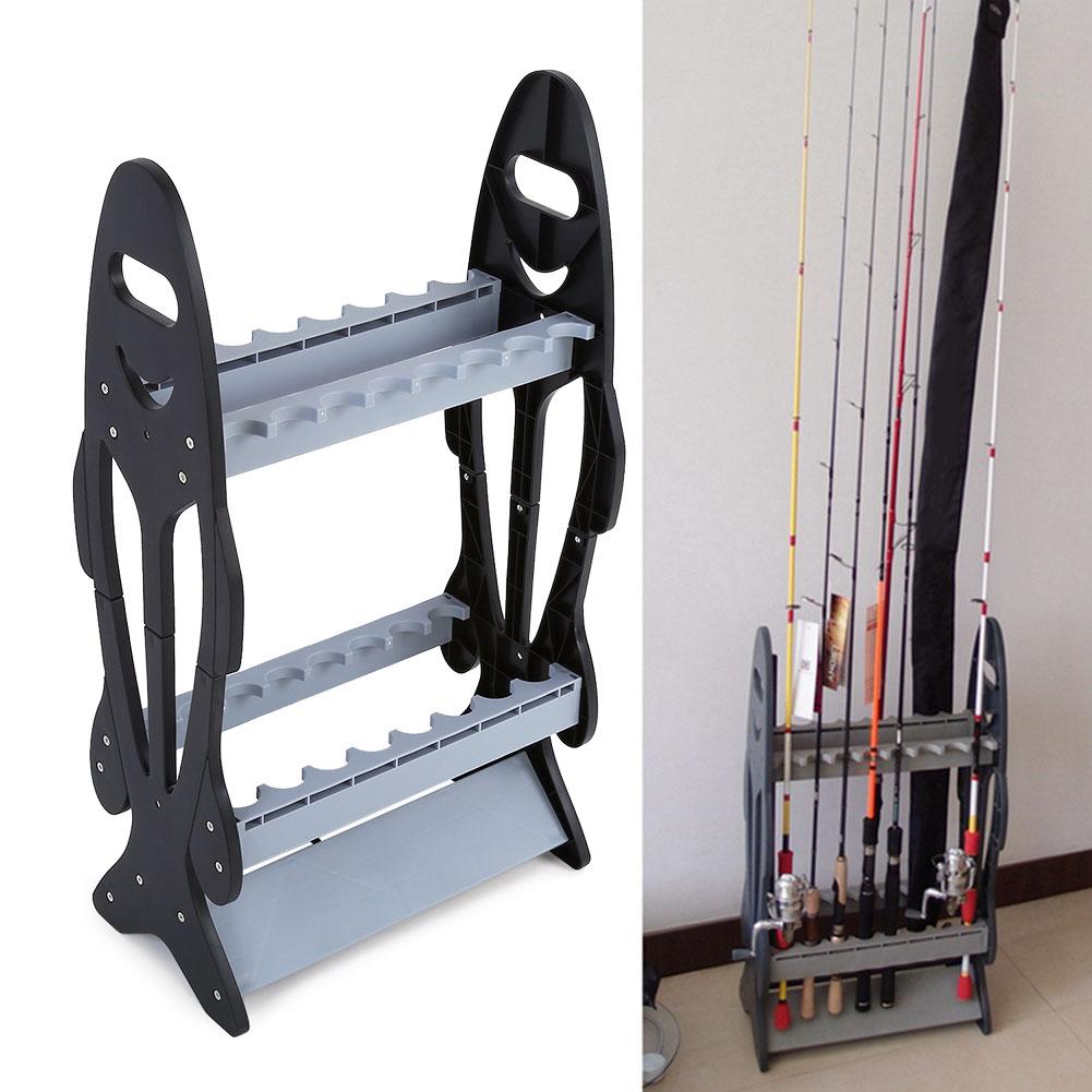 Leichter Angelrutenhalter Ständer Organizer Rack für 16 Ruten