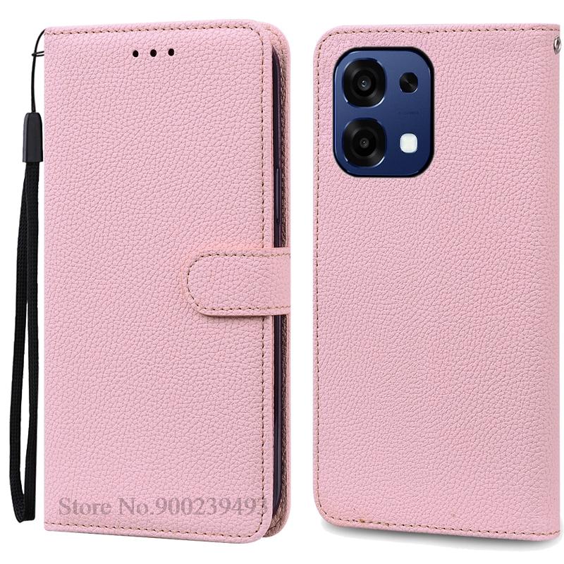 

Для чохла OPPO A6 Pro OPPO A6 Pro 5G 4G Чохол для телефону Гаманець Шкіряна відкидна кришка Для чохла OPPO A6 Pro Обкладинка-книжка Coque Fundas Etui OPPO A6 Pro 5G 4G рожевий