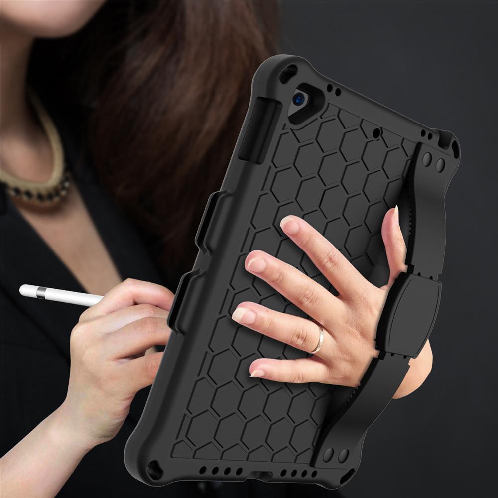 2025 iPad 11 honeycomb protective case, iPad 9.7 tablet case, 10.2 protective case with strap
