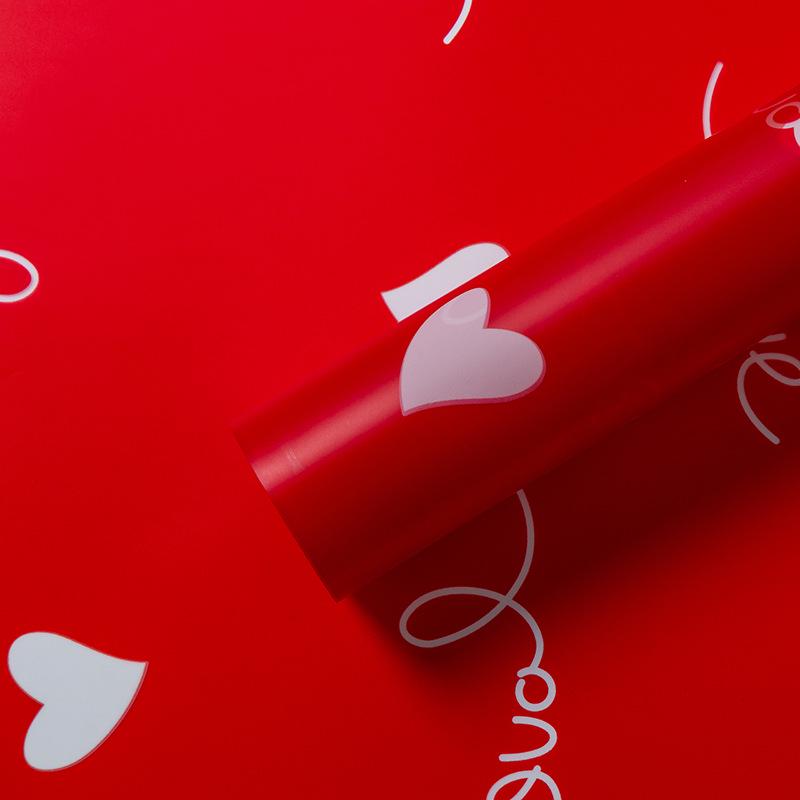 Waterproof Heart & Flower Valentine's Day Gift Wrap - Bouquet & Floral Packaging