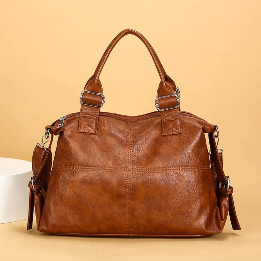 Handbag Women PU Large Capacity Adjustable Strap Office Daily