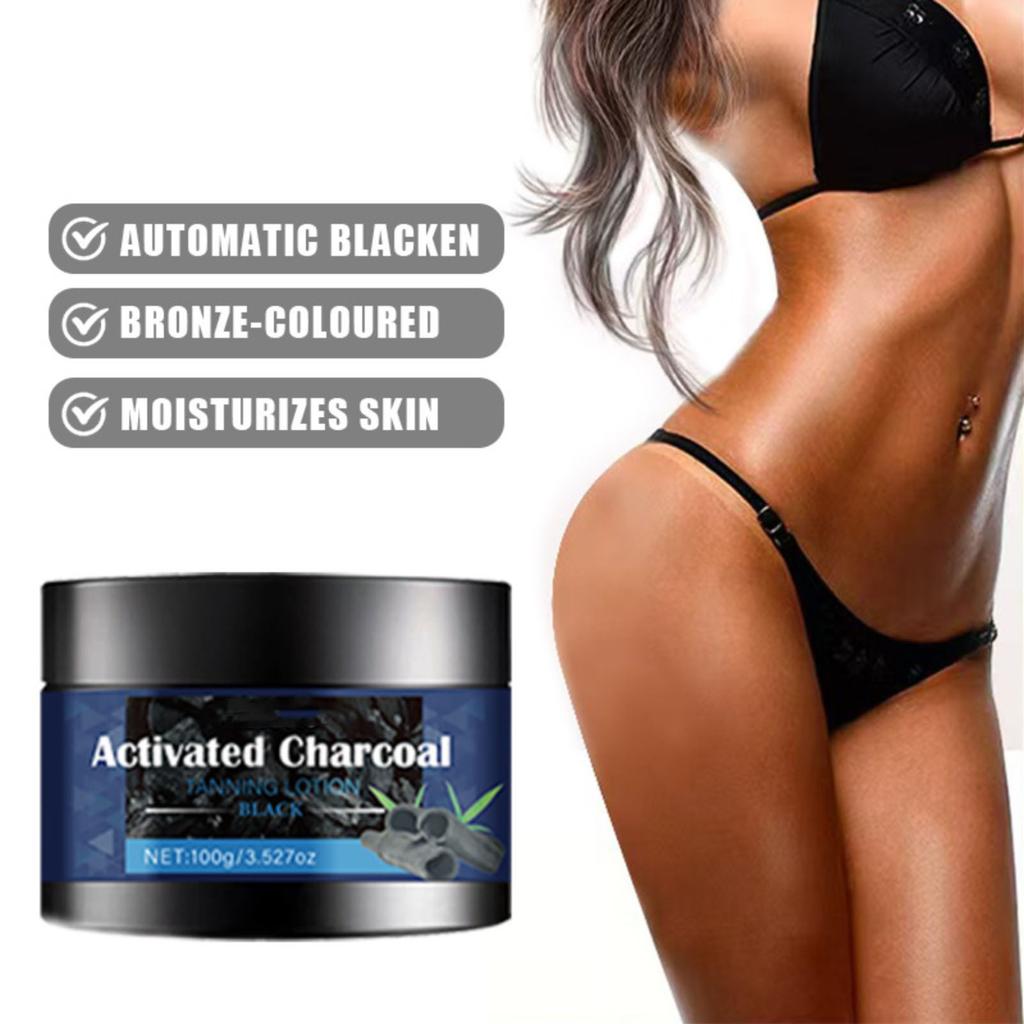 Activated Charcoal Tanning Lotion Copper Moisturizing Body Universal Moisturizing 100g