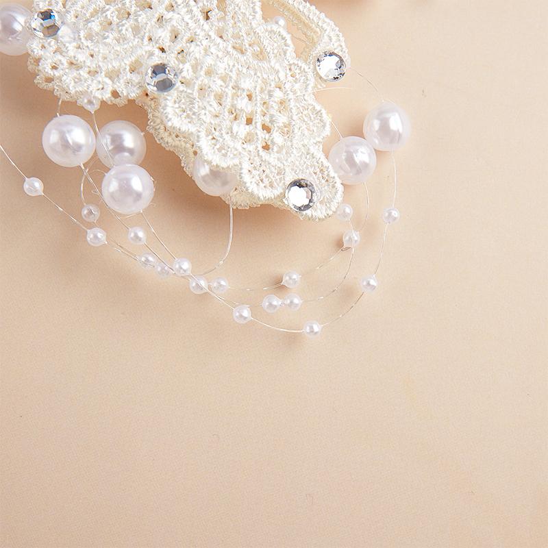 Bridal Pearl Butterfly Hair Clip Barrette Bride Hair Jewelry Accessories