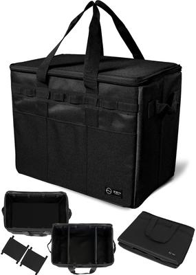 ZEN Camps Caja de almacenamiento para acampar, contenedor blando, caja de herramientas para exteriores, 37 l, gran capacidad, ancho 43 cm, profundidad 27 cm, altura 32 cm (Negro)