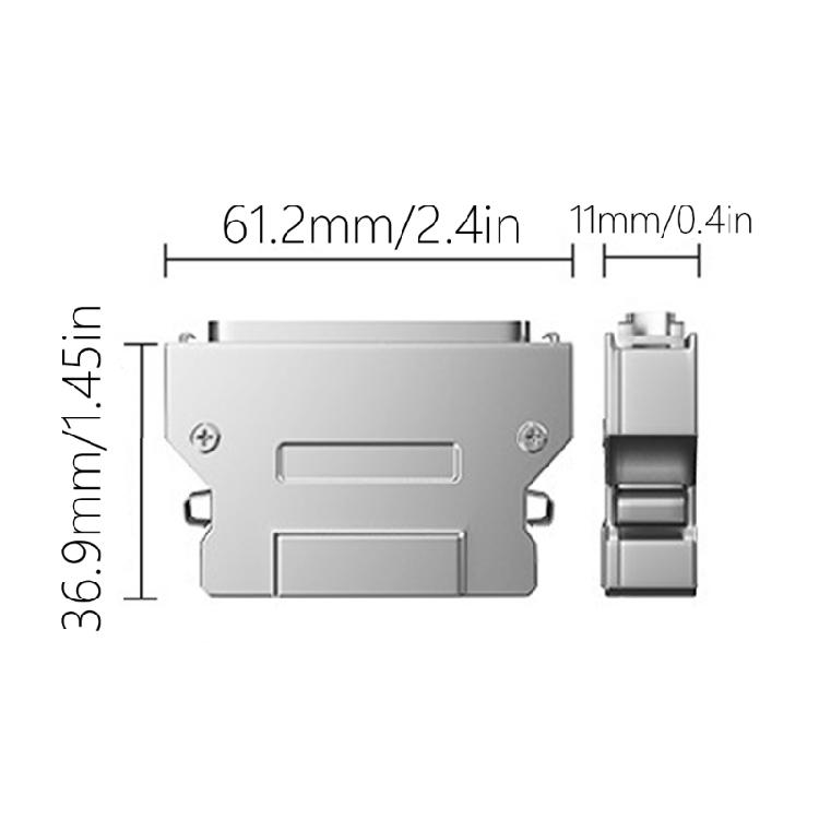 Universal SCSI Solder Female Connectors CN14P to 68P, Sturdy Metal Enclosure Enhances Durability
