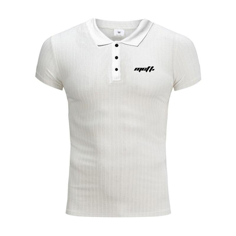 

Muscleguys Корейская мужская рубашка-поло с короткими рукавами, летняя высококачественная футболка с лацканами, дышащие и удобные топы для фитнеса и тренировок XXL