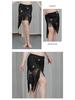 Orienttanz Hüfttuch: Pailletten-Taillenkette & Quasten für Bauchtanz-Übung und -Aufführung.