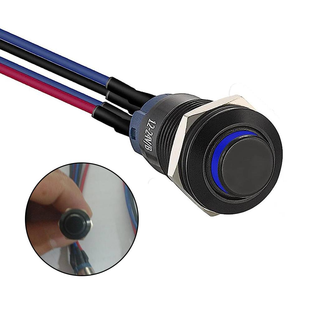For Automotive Aluminium Alloy Latching Push Button For Various Applications IP66 Rated Push Button 250V Voltage Rating