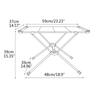 Foldable Camping Table Lightweight Folding Table Picnic Desk for Fishing BBQ