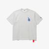 New Era Mlb La Dodgers Zeichnung T-Shirt Heather Grau 15147543