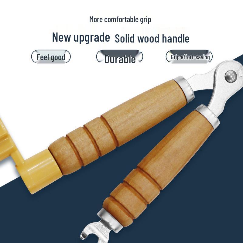 Gitarrensaitenaufwickler, Saitenschneider & Wirbelzieher: 3-in-1 Akustik-Saitenwerkzeug