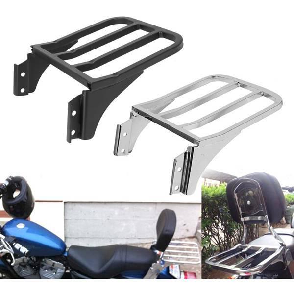 Custom Rear Luggage Rack for Harley Sportster & Dyna Fat Boy