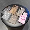 For Magsafe Wireless Charge Case For Samsung Galaxy S25 S24 S23 S22 S21 Plus FE Note 20 Ultra Translucent Shockproof Matte Cover