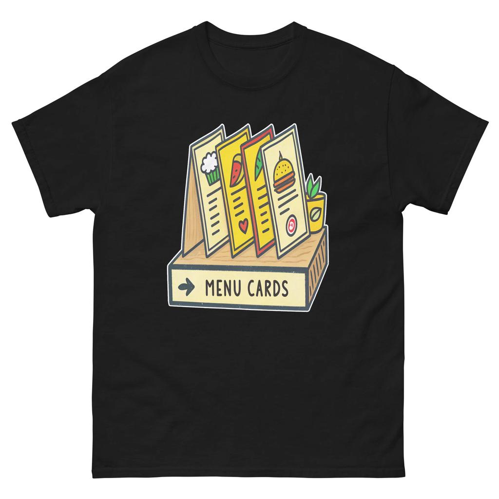 Menu Cards Party Supplies Items Birthday Event T-Shirt