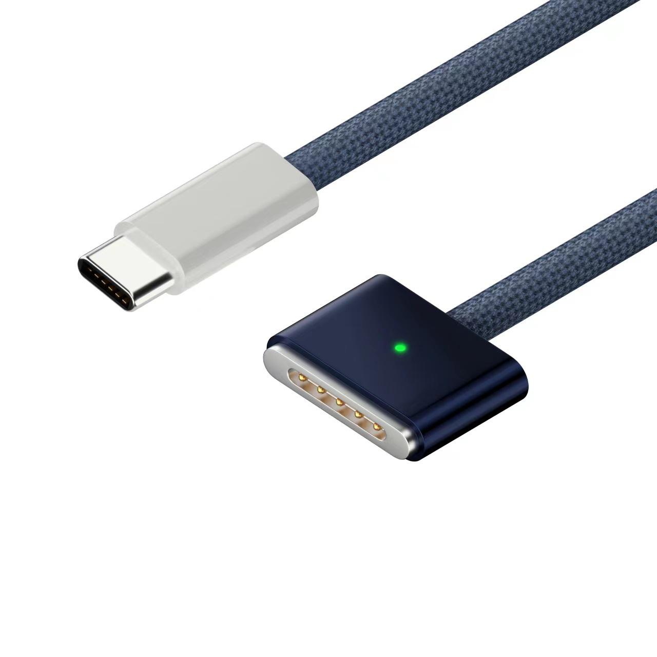 

Магнитный кабель USB-C to MagSafe 3 мощностью 140 Вт для быстрой зарядки ноутбуков Apple 1.8m