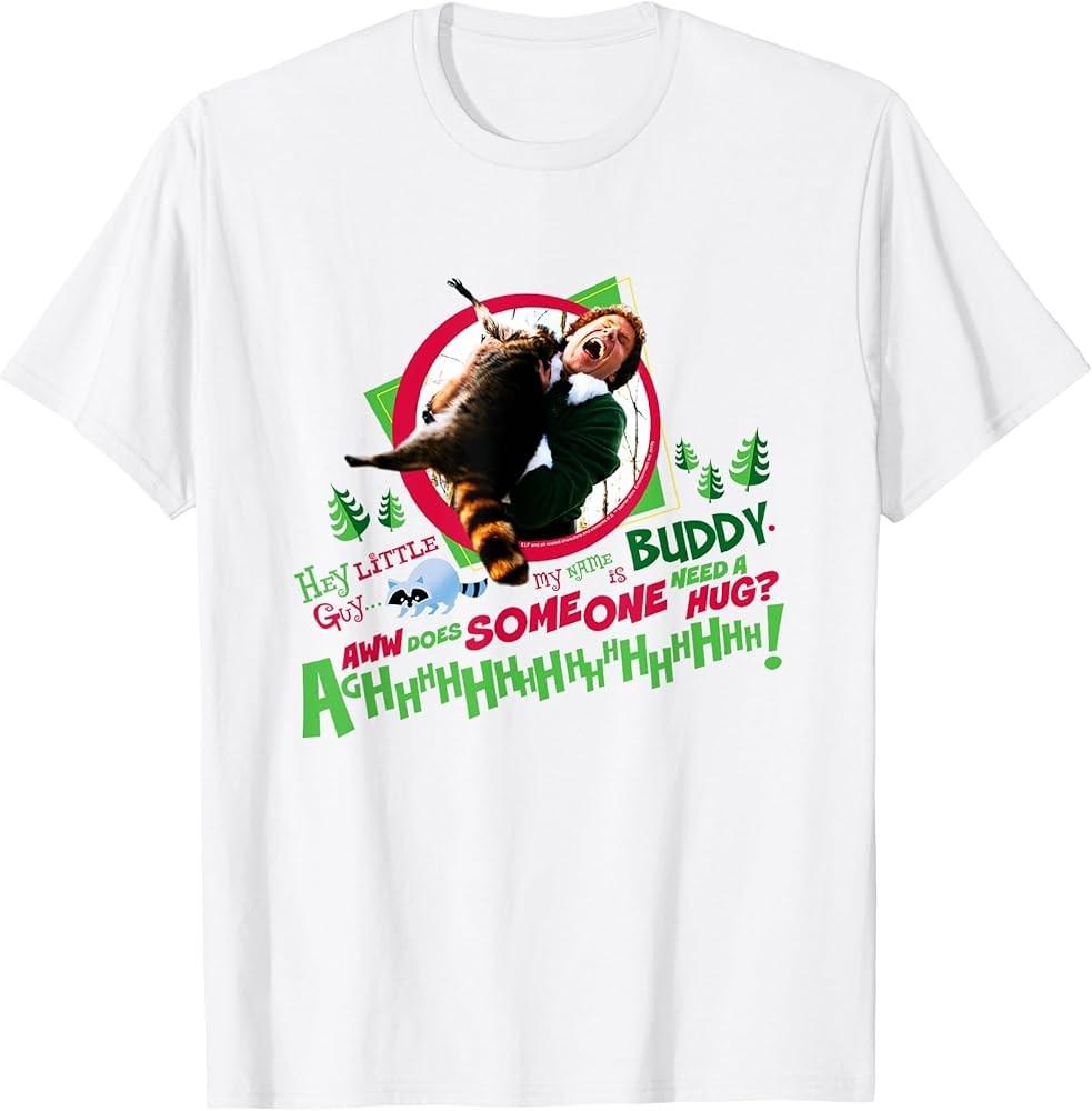 Elf Hey Little Guy Does Somebody Need a Hug? T-Shirt Unisex T-Shirt XXL