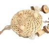   Hanging Swing Toy, Bird Toy, Hanging Bird Swing, Toy with Tree  , Rattan Balls, Corn Husks, Woven for Budgies,