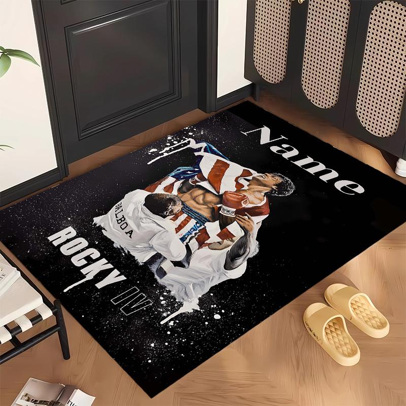 Rocky Balboa (1) Personalized name Office Carpet Stylish Decor for Living Room Bedroom Kitchen