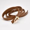 New Genuine Leather Thin Belt Women's Fashion Belt with Skirt Simple Trendy Thin Belt Korean Style Women's Thin Belt