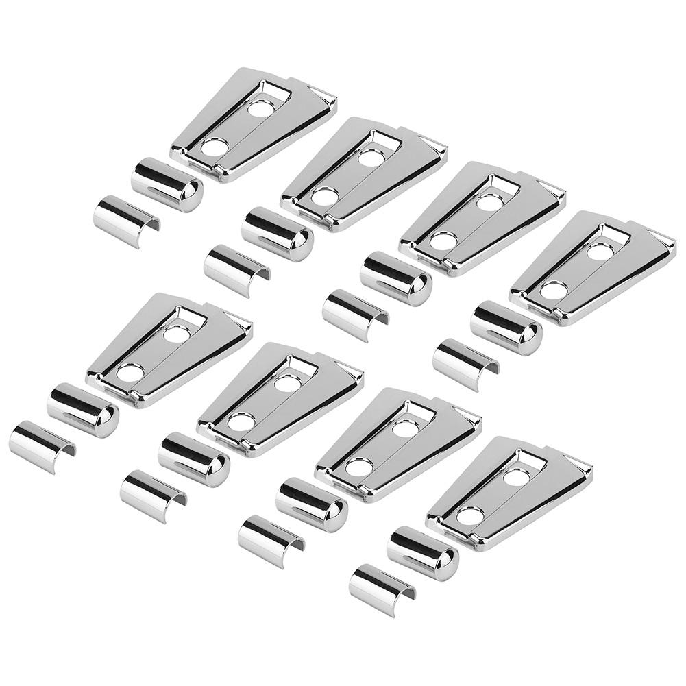 24PcsSet Door Hinge Cover Trim Silver Fit for Jeep Wrangler JK 20072017 (4 Doors)