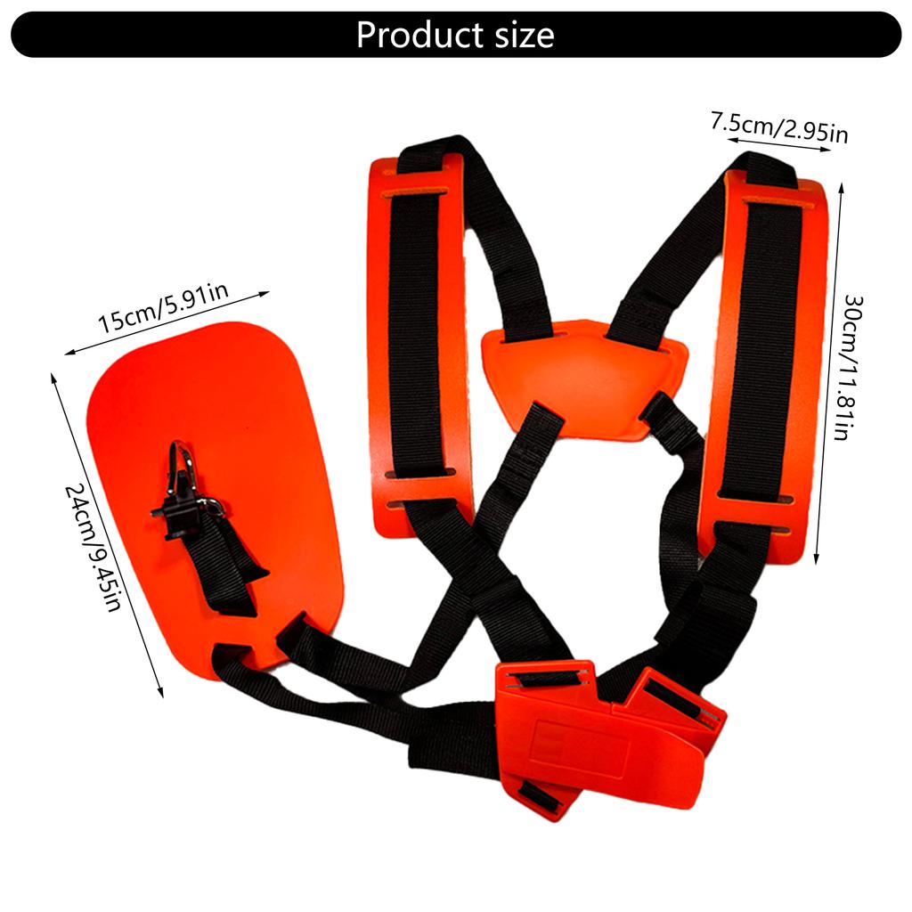 Professional Grades Adjustable Back Support Strap Brush Cutter Harness For Grass Cutters Extended Durability Design