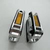 Retro Aluminum Alloy Bicycle Pedals Safety Non-Slip Bike Pedals Durable Reflective Strips Road Bike Pedals Outdoor Sports
