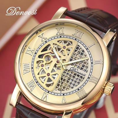 Nuevo Reloj de hombre de lujo de marca superior con caja, relojes mecánicos luminosos huecos