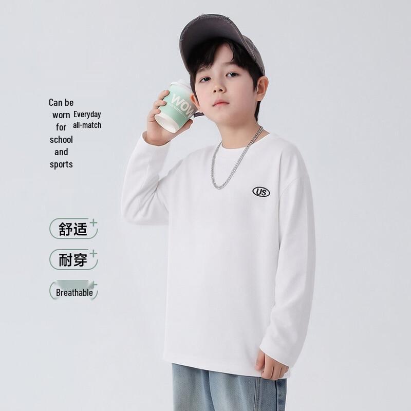 Wszechstronna bawełniana koszulka z długim rękawem dla chłopców