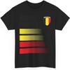 Retro Belgian Flag Soccer Tee, Belgium Soccer Fan T-Shirt, 2026 Inspired Unisex Jersey Style Shirt, Gift for Men Women