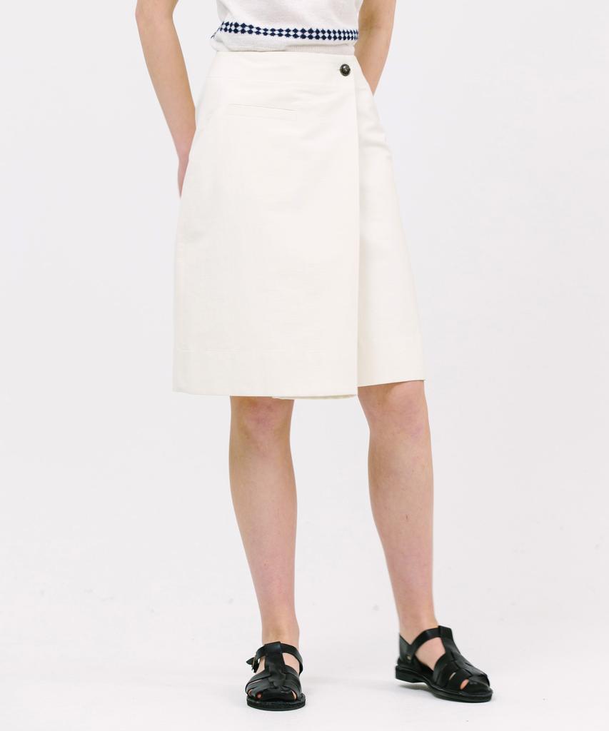 JUN BY JUN K Easy Drape Skirt_Ivory