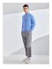 Men's Loose-Fit Semi-High Neck Cashmere Sweater for Autumn/Winter - Business Casual Style