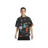 Nike Sportswear Classic Comfortable Printed Short Sleeve Shirt Men shirts Black HM4453010