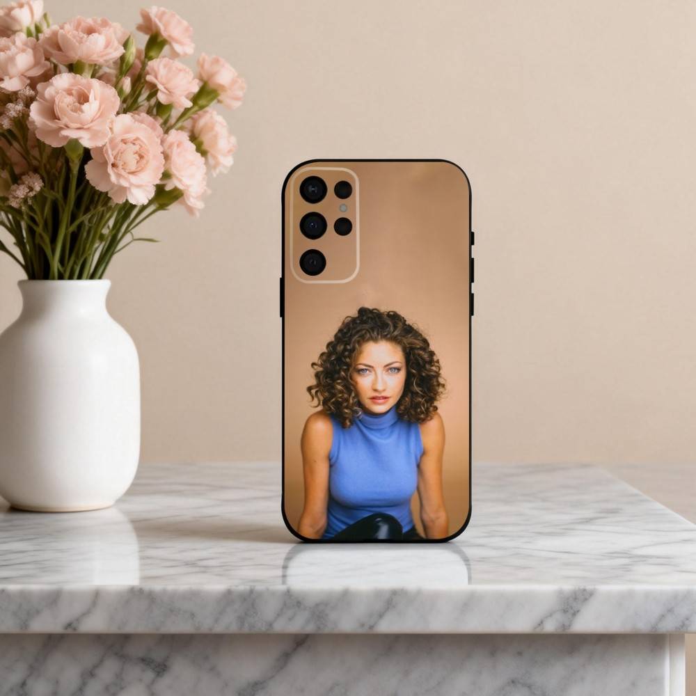R-Rebecca G-Gayheart Actress Phone Case For Samsung S25,S24,S21,S22,S23,S30,Ultra,S20,Plus,Others Soft Black Case