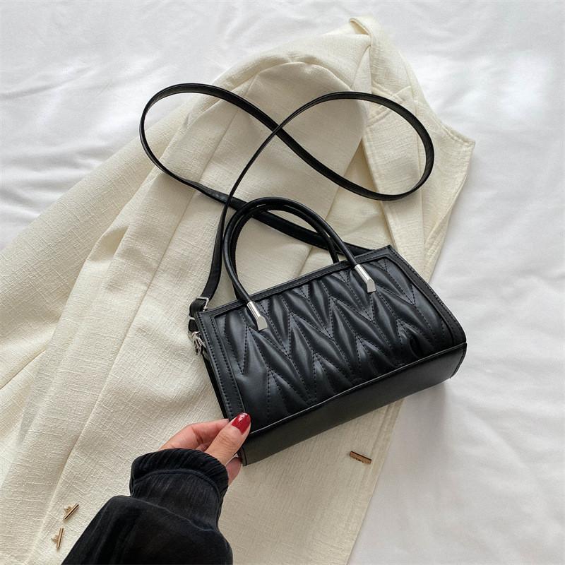 

Stylish Casual Shoulder Bag Elegant Korean Fashionable Mini Square Handbag For Daily Use чёрный